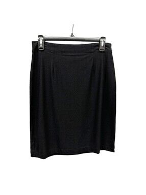 Eileen Fisher Black Jersey Stretch A-Line Skirt Small